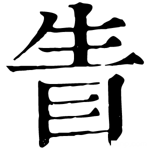 康熙字典 眚