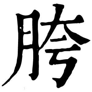 康熙字典 胯