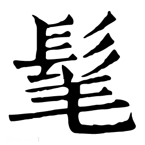 康熙字典 髦